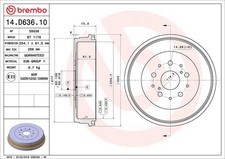 Brake Drum Brembo 14.D636.10