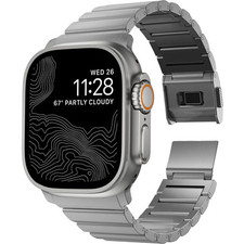 Armband für Smart Watch 49/46/45/44 mm Nomad Uhrarmbänd Uhrbänd Bänd Silbern