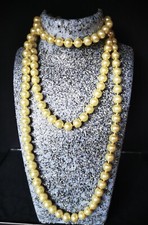 Kette Perlen Muschelkern