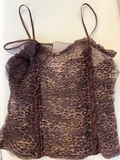 Ungetragene Leoparden Korsage