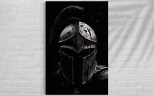 Spartaner Leinwand Bild Farbig Kunst Stil Sparta Leonidas Legionär Helm 300