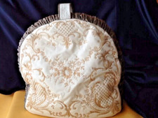 Original 1950er Handarbeit große edle Vintage Landhaus Kaffeehaube Kaffeewärmer