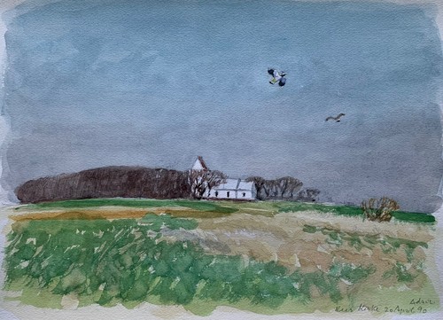 Aquarell karl adser 1912 - aquarell,