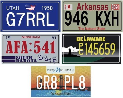 Los mit usa autokennzeichen - los,