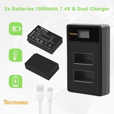 2Pack EN-EL20a Akku+Dual Ladegerät für Nikon 1 J1 J2 J3 V3 Coolpix A P100 P950