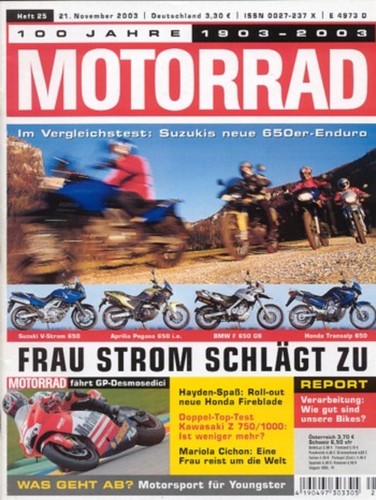 Motorrad 2003 top test - 25/2003, top-test