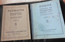 2x Chrysler Betriebsanleitung Reparaturen Oldtimer - Plymouth/Dodge - 1935