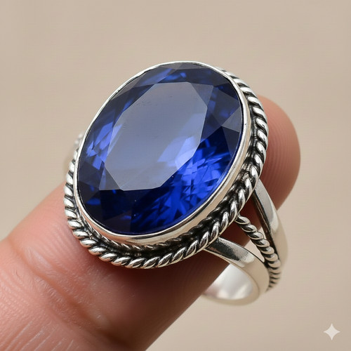 Blauer tansanit edelstein 925 - edelstein,