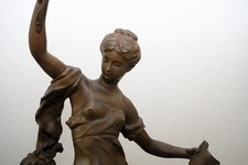 Bronze Jugendstil Statuette "Comedie" Mathurin Moreau | Sehr dekorativ