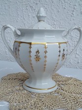 * FÜRSTENBERG* Zuckerdose Grecque LYRA -Porzellan- weiß Maße Höhe 16cm -unten 12