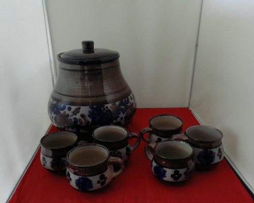 Steingut keramik bole set - steingut/,