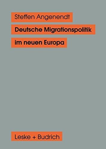 Deutsche migrationspolitik - deutsche, im