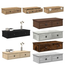 Wandregal mit Schubladen