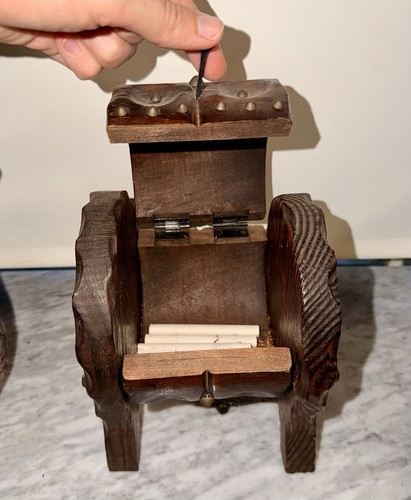Vintage holztruhe fassform mit - holztruhe,