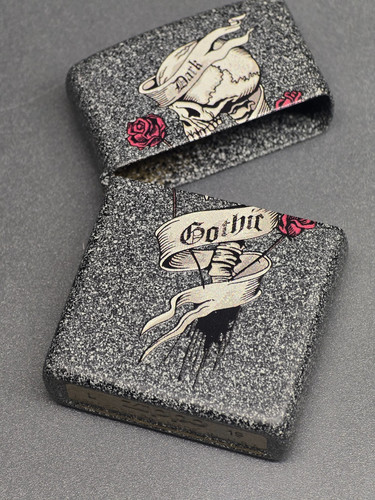 Zippo gothic skull roses nur - gothic,