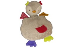 PUSBLU Schmusetuch Eule Vogel Kuscheltuch Schnuffeltuch 