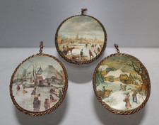 Bild auf Stoff alt Trio 3er