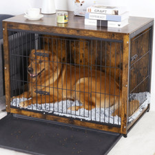 Hundebox Holz Hundeschrank Hundehütte Schrank Hund Hundekäfig Gitterbox Indoor 