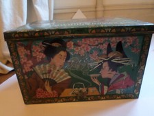 Metall Teedose deutsch groß