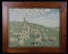 Hans Richard von Volkmann (1860-1927) Lithographie IN Colors Halle (