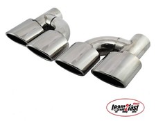 Endrohre Auspuffblend duplex Mercedes E-Klasse W211 W212 W204 E180 E200 AMG Look