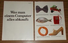 Seltene Werbung IBM - Was man einem Computer alles abkauft 1977