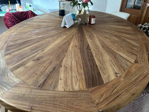 Esszimmertisch massiv oval - ,