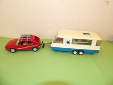 Playmobil car and caravan from