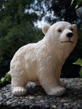 Eisbär Polarbär Deko Figur