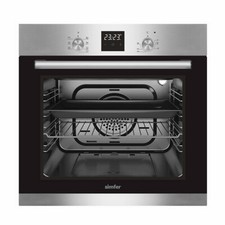 Einbau Backofen Elektro Herd Timer autark Grill Umlut Pizza Ofen 60 L Edelstahl