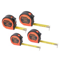 TACTIX Bandmaß 3m, 5m, 8m oder 10m Rollmaßband Messband Maßband robust mit Clip