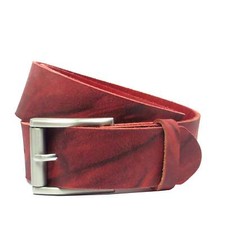 Ledergürtel 4 cm breit rot
