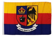 Fahne Flagge Nordfriesland 30x45 cm  Lewer duad üs Slav ! Stockflagge  NEU
