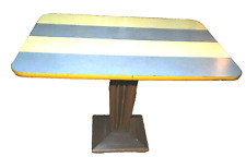 50er 60er Designer Tisch Holz pastell Resopal platte mid century  50s 60s Table