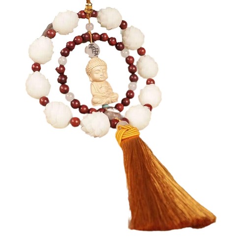 Holz buddha auto hängen - holz,
