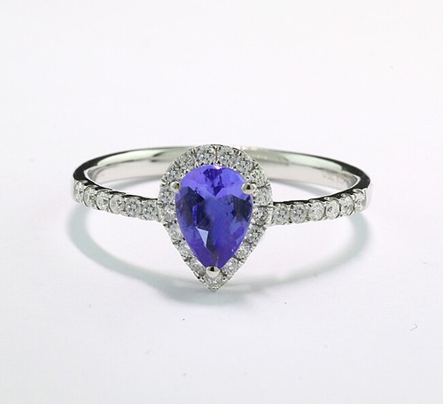 Tansanit brillant ring 750er - brillant,