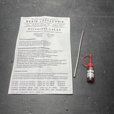 Rexin Löttechnik Lot 65 / 17cm x 6mm Niedertemperaturlot Universal Lot (S-25)