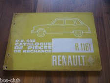RENAULT 6 R6 R1181 1970- original ERSATZTEIL KATALOG ETK 1.A. WERKSTATT HANDBUCH