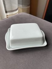 Butterdose Porzellan Weiß