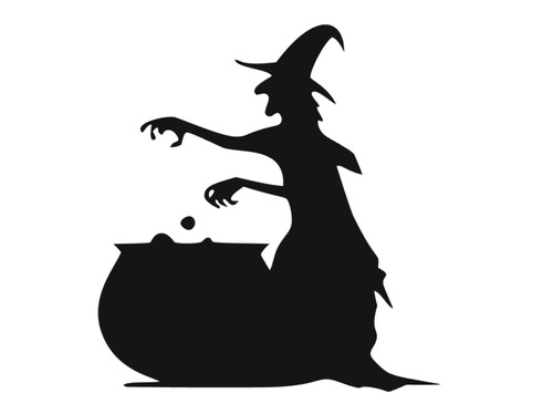 Hexe kochend helloween - kochend,