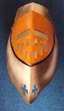 Ritterhelm Deluxe (schwarz, silber, gold) mit Visier für Kinder