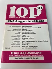 TOP Schlagertextheft, Nr.91, Mit Autogrammkarte, Retro,80er Jahre 