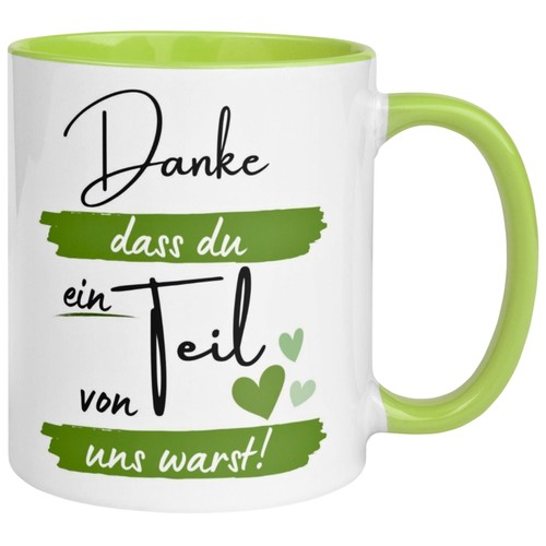 Tasse danke dass du - tasse, ein