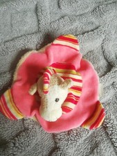 STERNTALER  Pferd Pony rosa Rassel Schmusetuch 