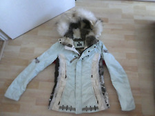 Hell is for Heroes*Winterjacke/Skijacke*Kapuze Echtpelz*Gr. 36*Helltürkis/Creme*