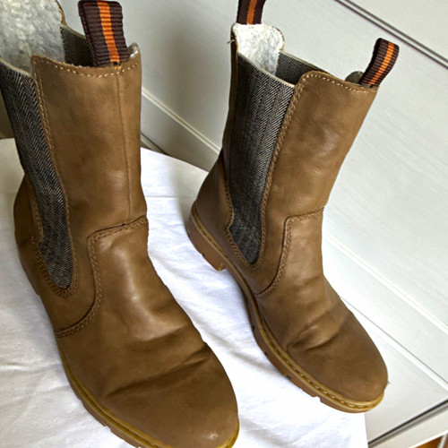 Rieker chelsea stiefel braun - rieker,
