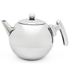 Teekanne Edelstahl silber 1.2