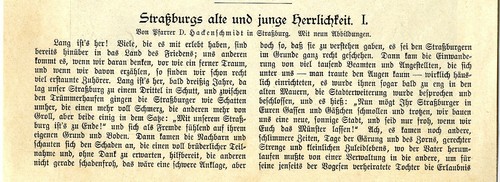 Strassburgs alte und - , junge