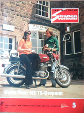 DER DEUTSCHE Straßenverkehr 5 - 1976 ES 150 TEST MZ TS-Gespann Ampel-Unfälle DDR
