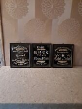 Haussegen 3 teilig Glas  Bild